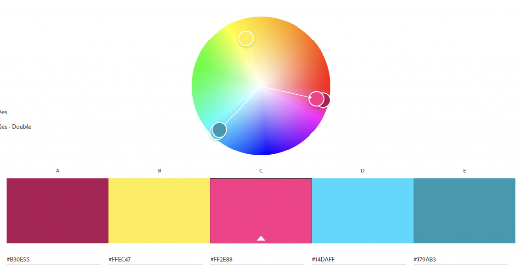 Triade de couleurs Adobe Color